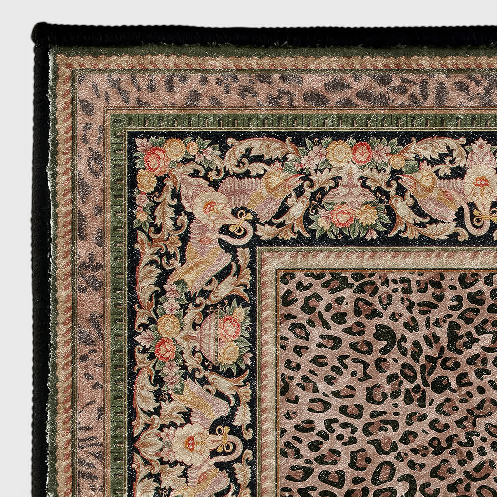 Baroque Leopard Anti-slip Indoor Outdoor Rug - image 18