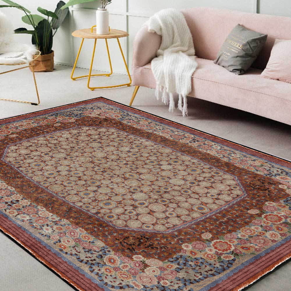 Elegant Floral Foldable Anti-slip Area Rug - image 3