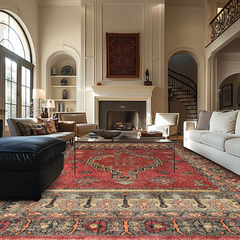 Persian Geometric Decorative Anti-slip Area Rug - image 0