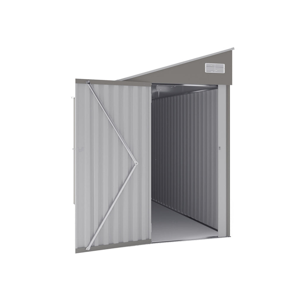 Storage Shed with Single Hinge Door
