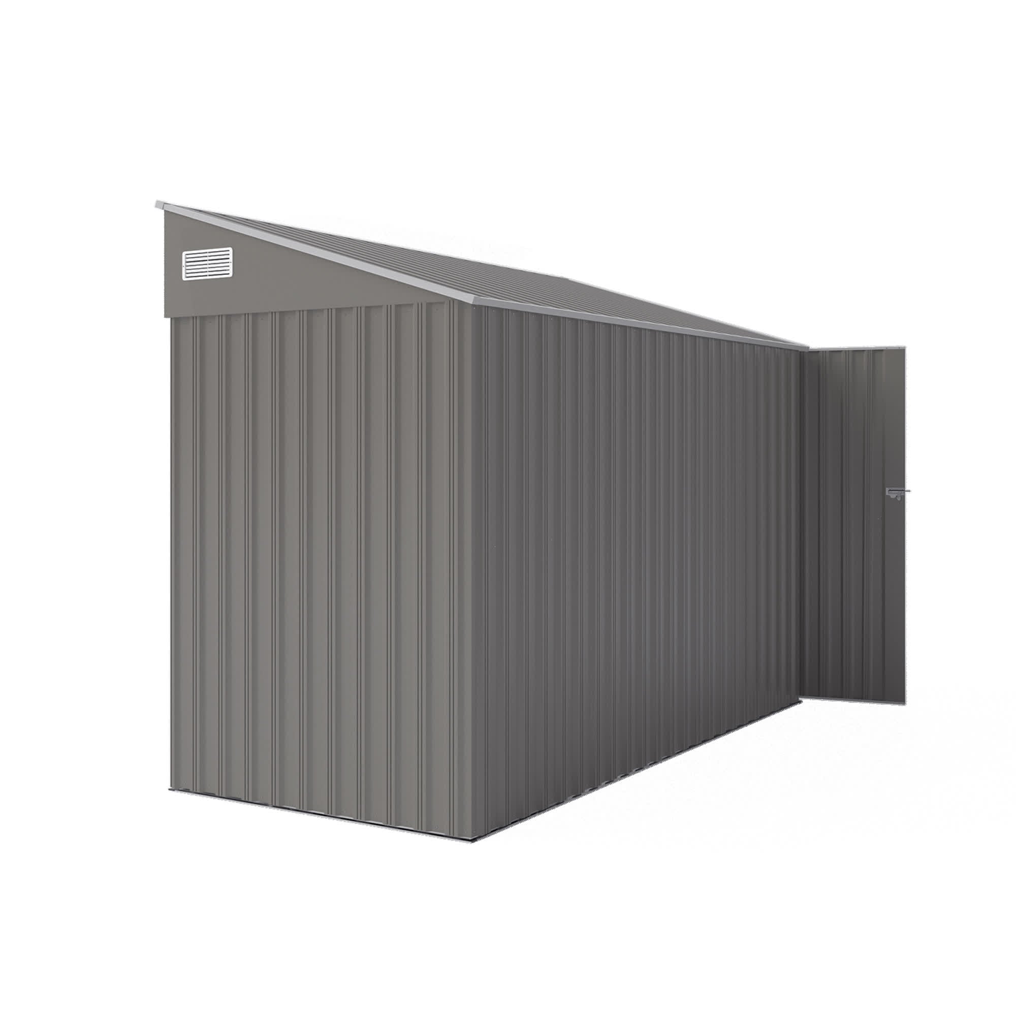 Storage Shed with Single Hinge Door