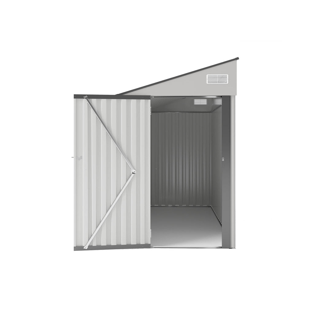 Storage Shed with Single Hinge Door