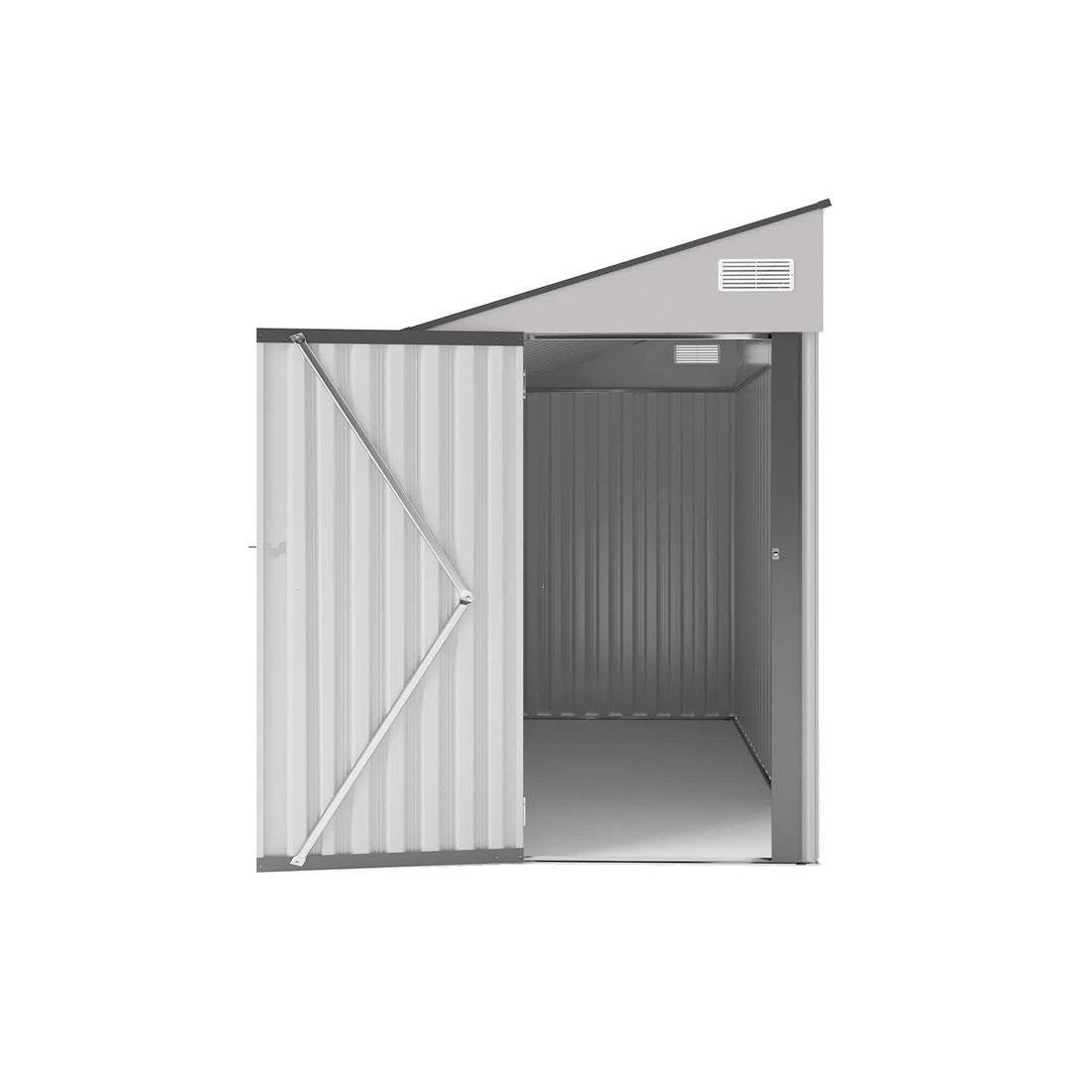 Iffhome Storage Shed with Single Hinge Door