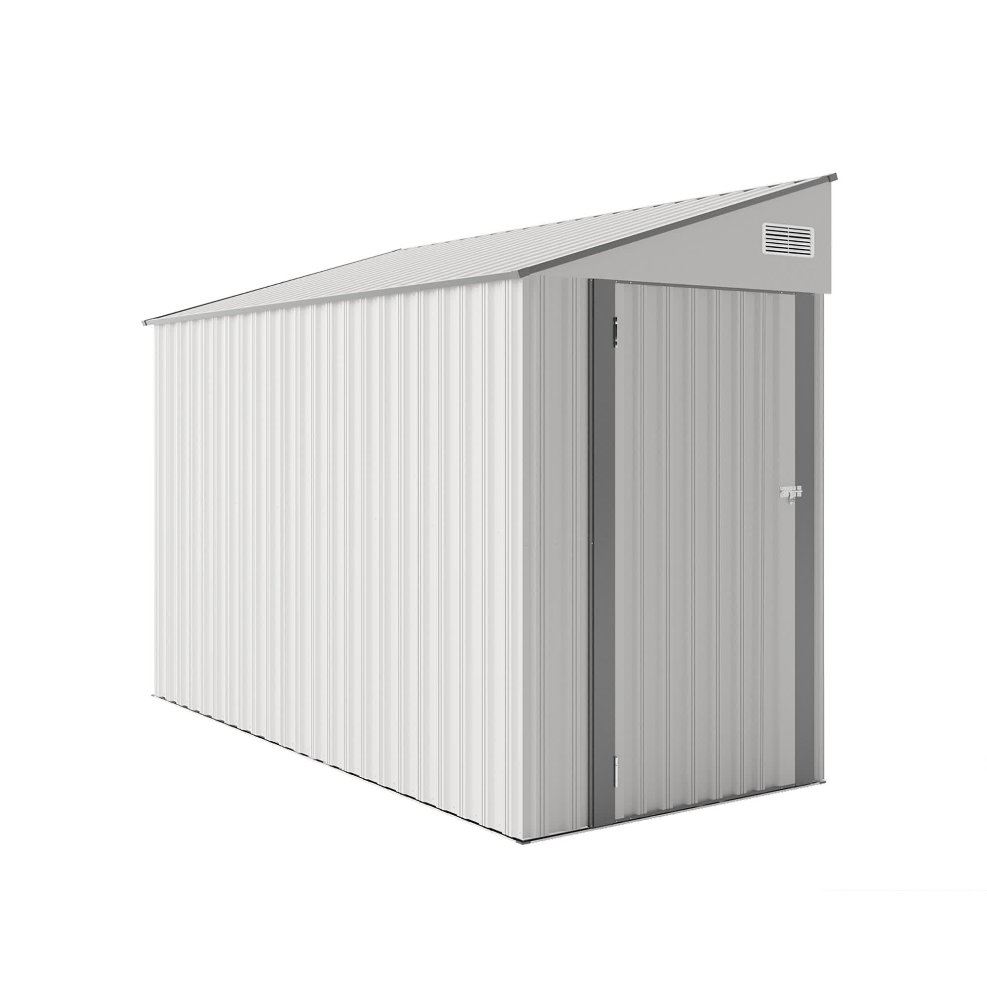 Storage Shed with Single Hinge Door