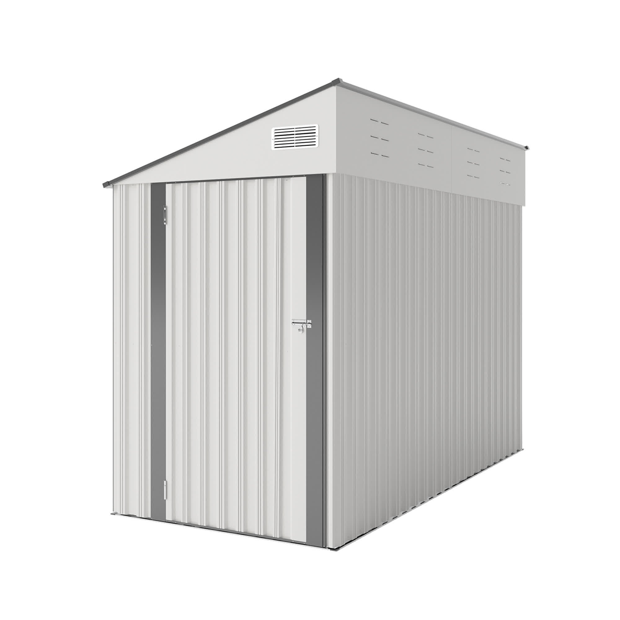 Storage Shed with Single Hinge Door