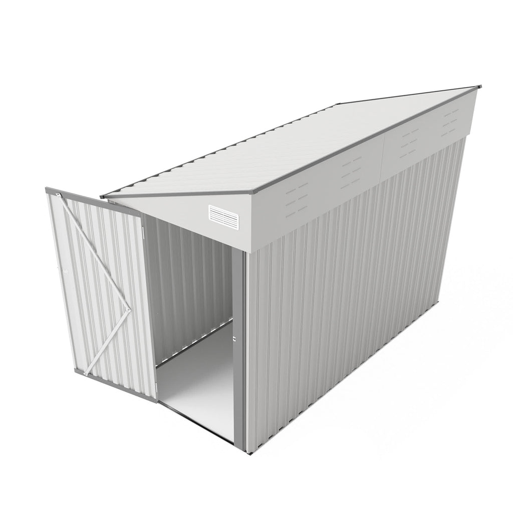Storage Shed with Single Hinge Door