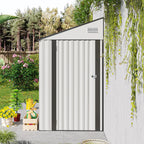 Storage Shed with Single Hinge Door - White - 46.06"W x 98.42"D x  80.31”H - image 18