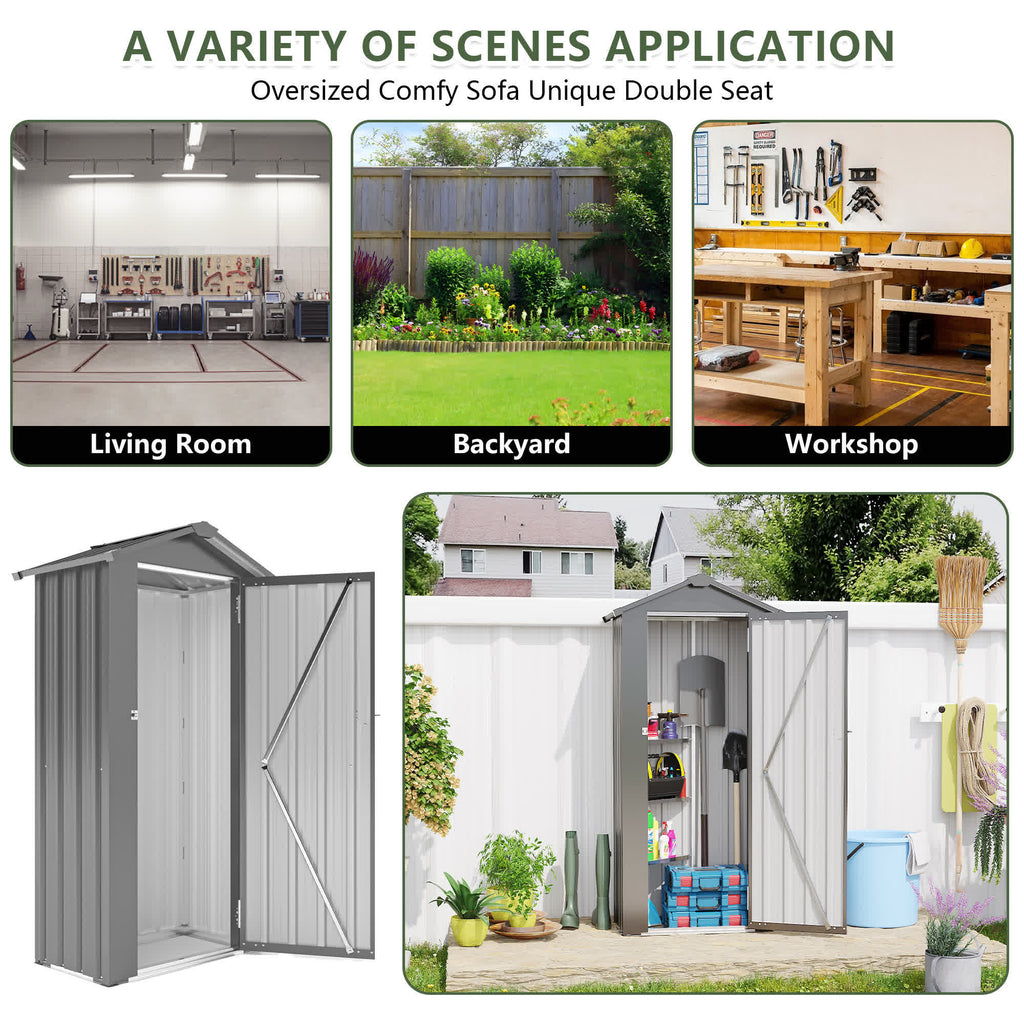 Waterproof Garden Tool Storage Lockable Shed - image 5