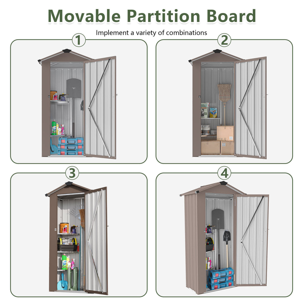 Waterproof Garden Tool Storage Lockable Shed