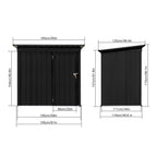 Metal Outdoor Garden Tool Storage Shed - image 1