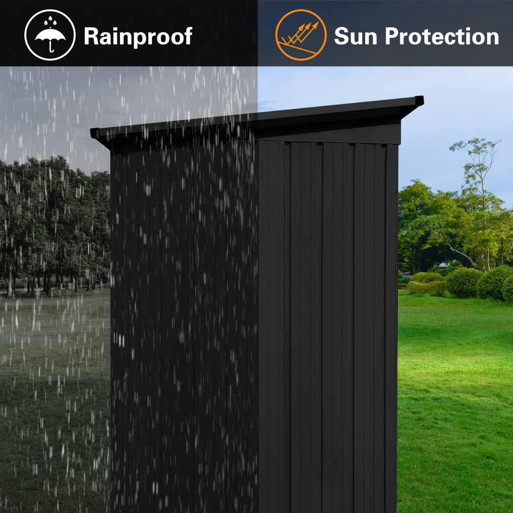 Metal Outdoor Garden Tool Storage Shed