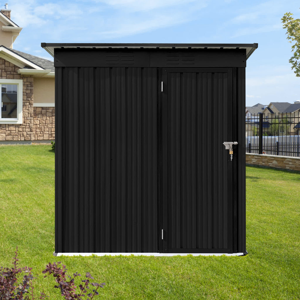 Metal Outdoor Garden Tool Storage Shed - image 2