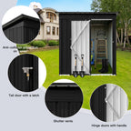 Metal Outdoor Garden Tool Storage Shed - image 4