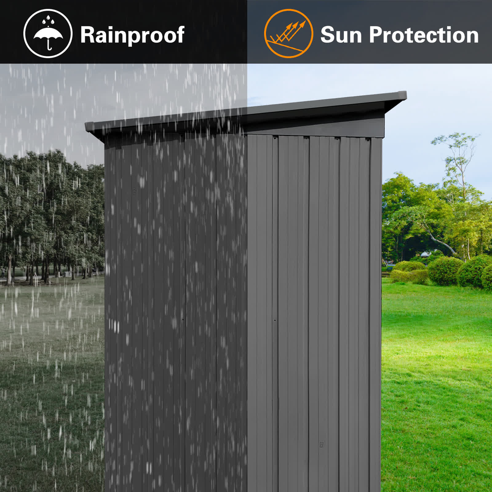 Metal Outdoor Garden Sturdy Storage Shed