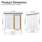 Metal Outdoor Garden Sturdy Storage Shed - image 11