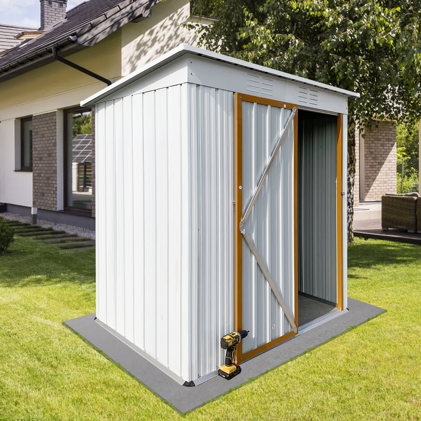 Metal Outdoor Garden Sturdy Storage Shed