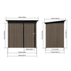 Metal Outdoor Garden Sturdy Storage Shed - image 17