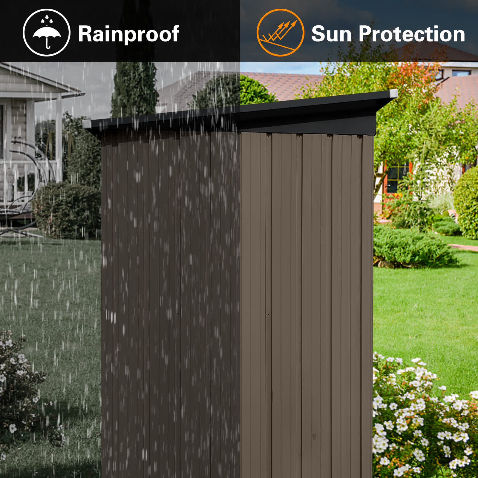 Metal Outdoor Garden Sturdy Storage Shed - image 16