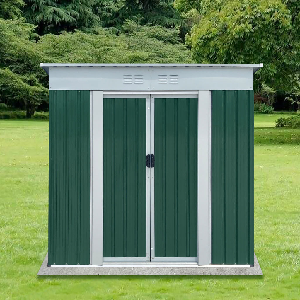 Green Outdoor Garden Storage Sheds