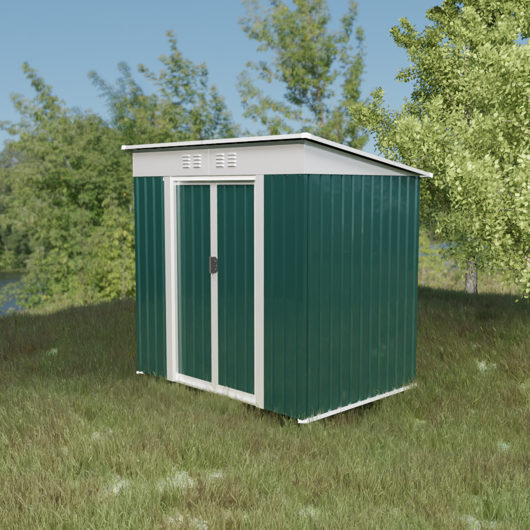 Green Outdoor Garden Storage Sheds
