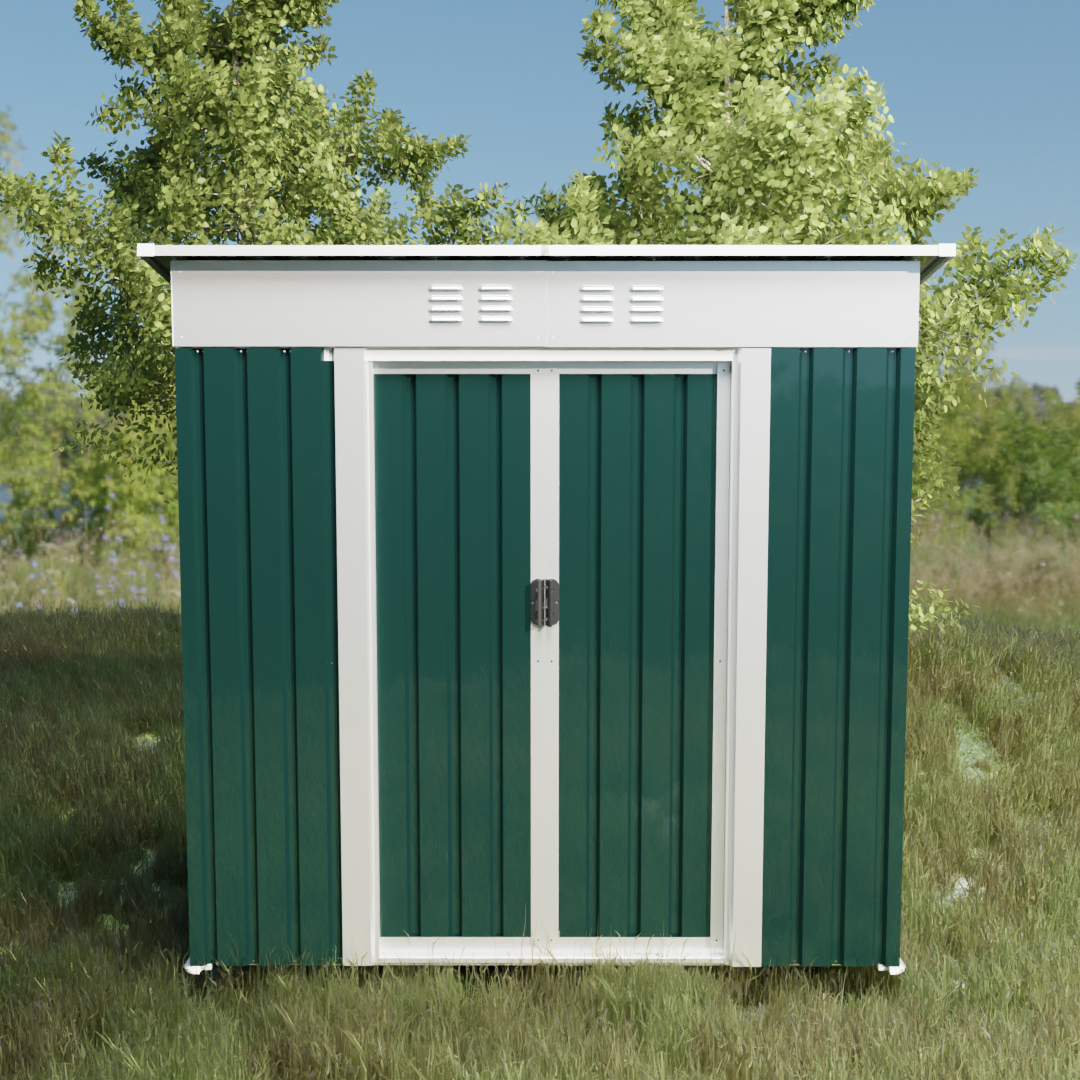 Green Outdoor Garden Storage Sheds