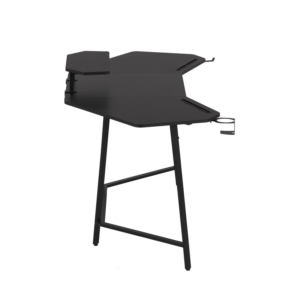 Gaming Desk with Shelf & Accessory Holders - image 9