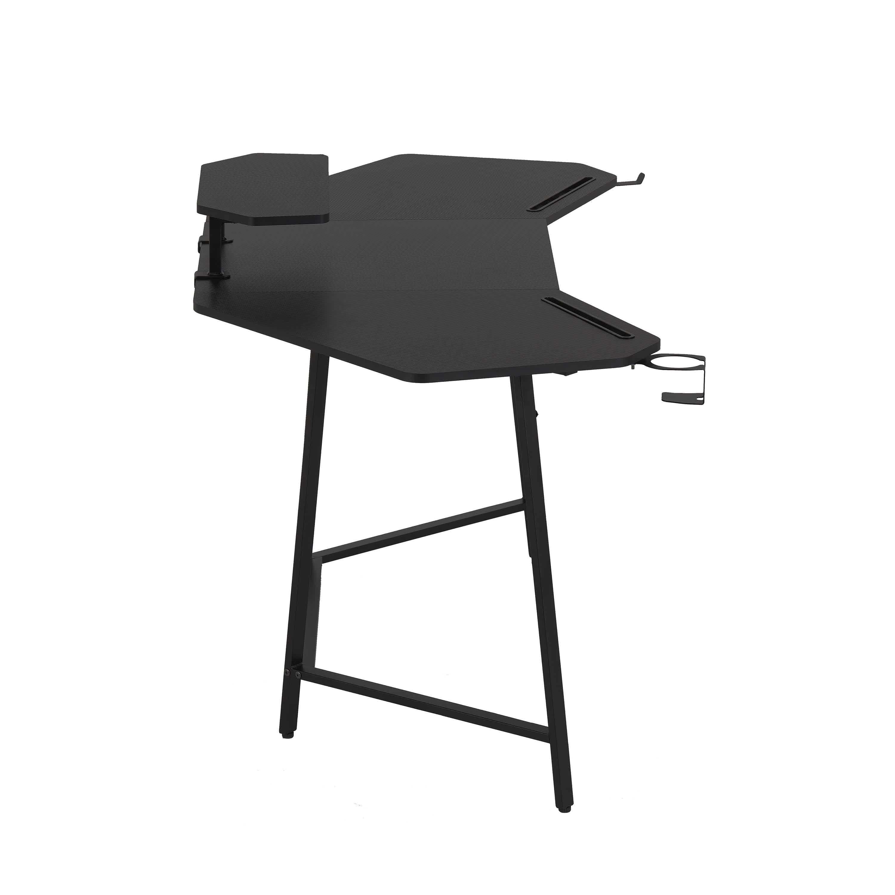 Gaming Desk with Shelf & Accessory Holders - image 9