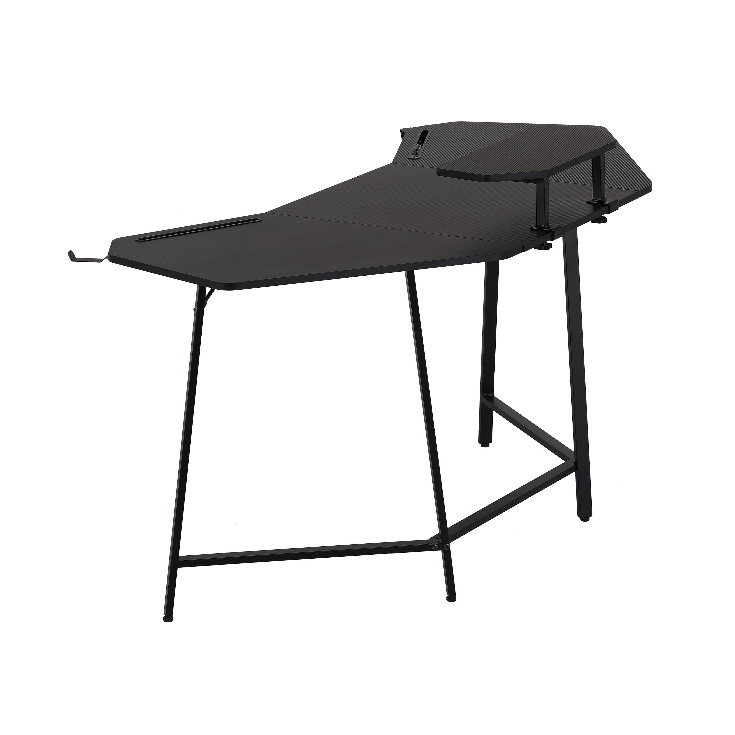 Gaming Desk with Shelf & Accessory Holders - image 5