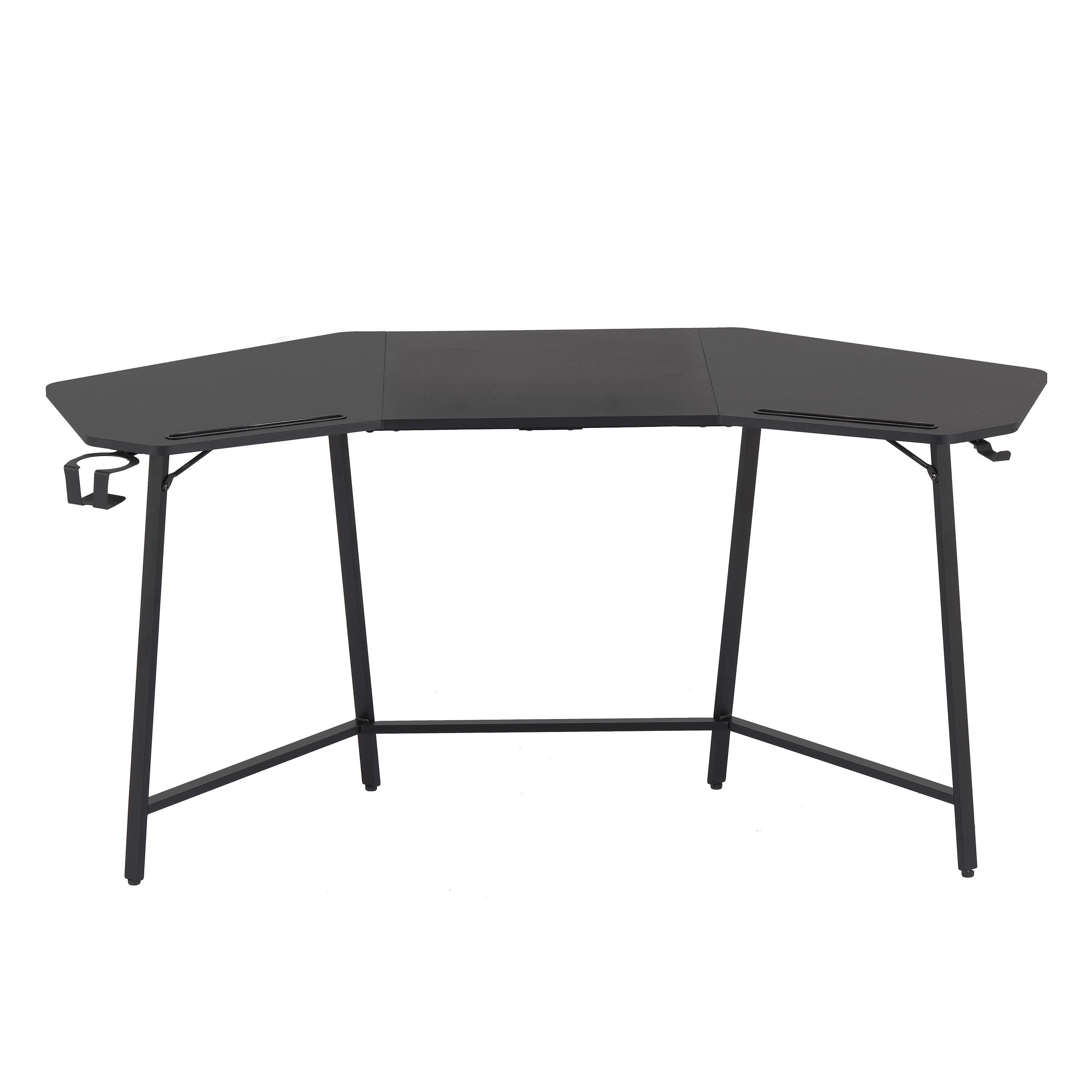 Gaming Desk with Shelf & Accessory Holders - image 4