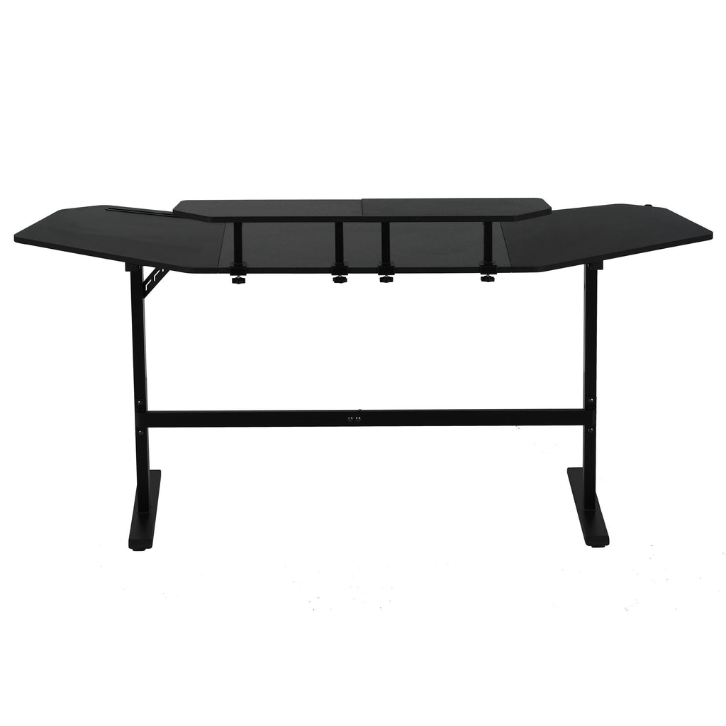 Modern Gaming Desk with Shelves & Accessory Holder - image 5