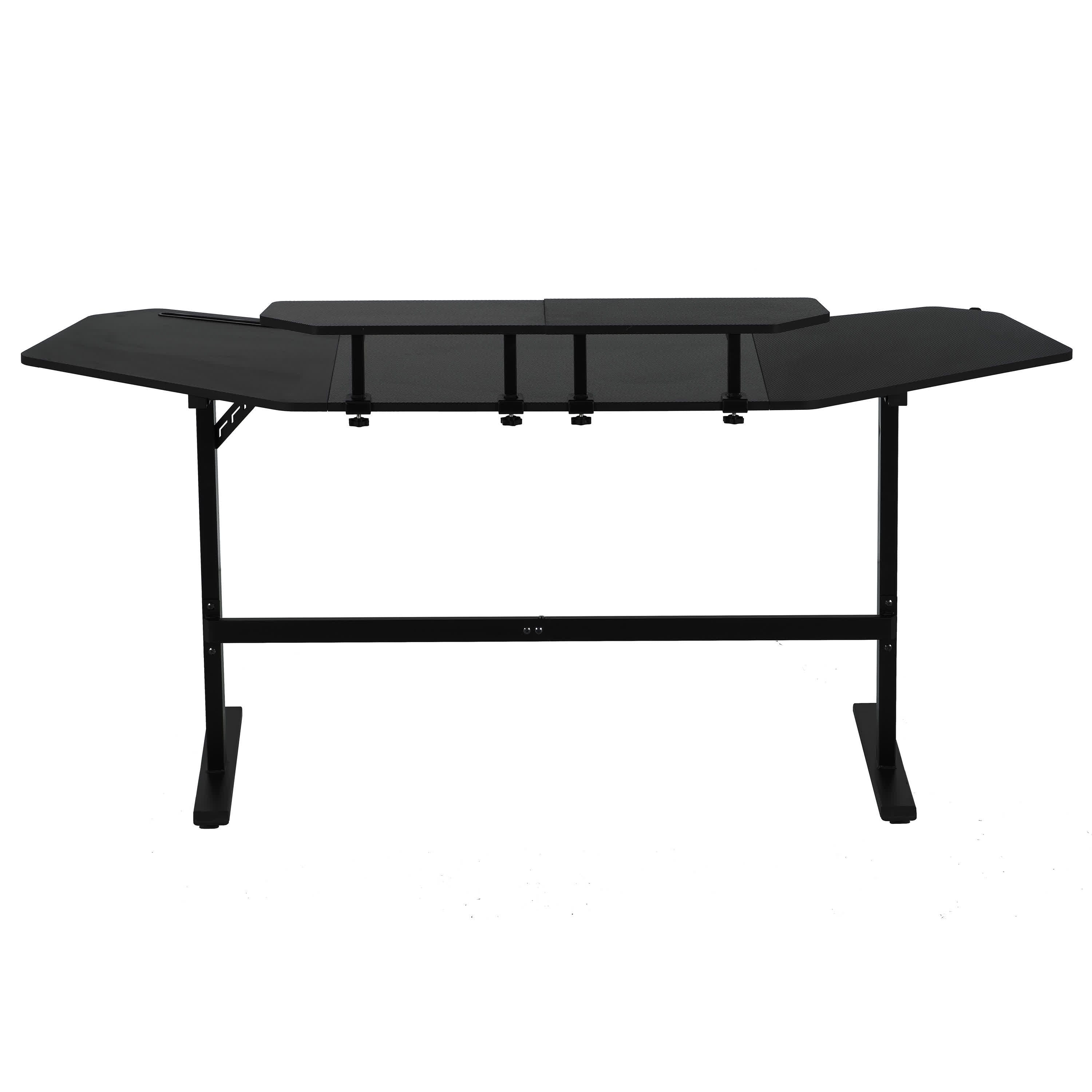 Modern Gaming Desk with Shelves & Accessory Holder - image 5