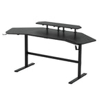 Modern Gaming Desk with Shelves & Accessory Holder - image 6
