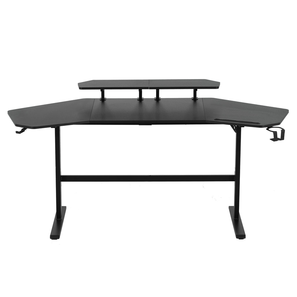Modern Gaming Desk with Shelves & Accessory Holder - image 8