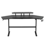 Modern Gaming Desk with Shelves & Accessory Holder - image 8