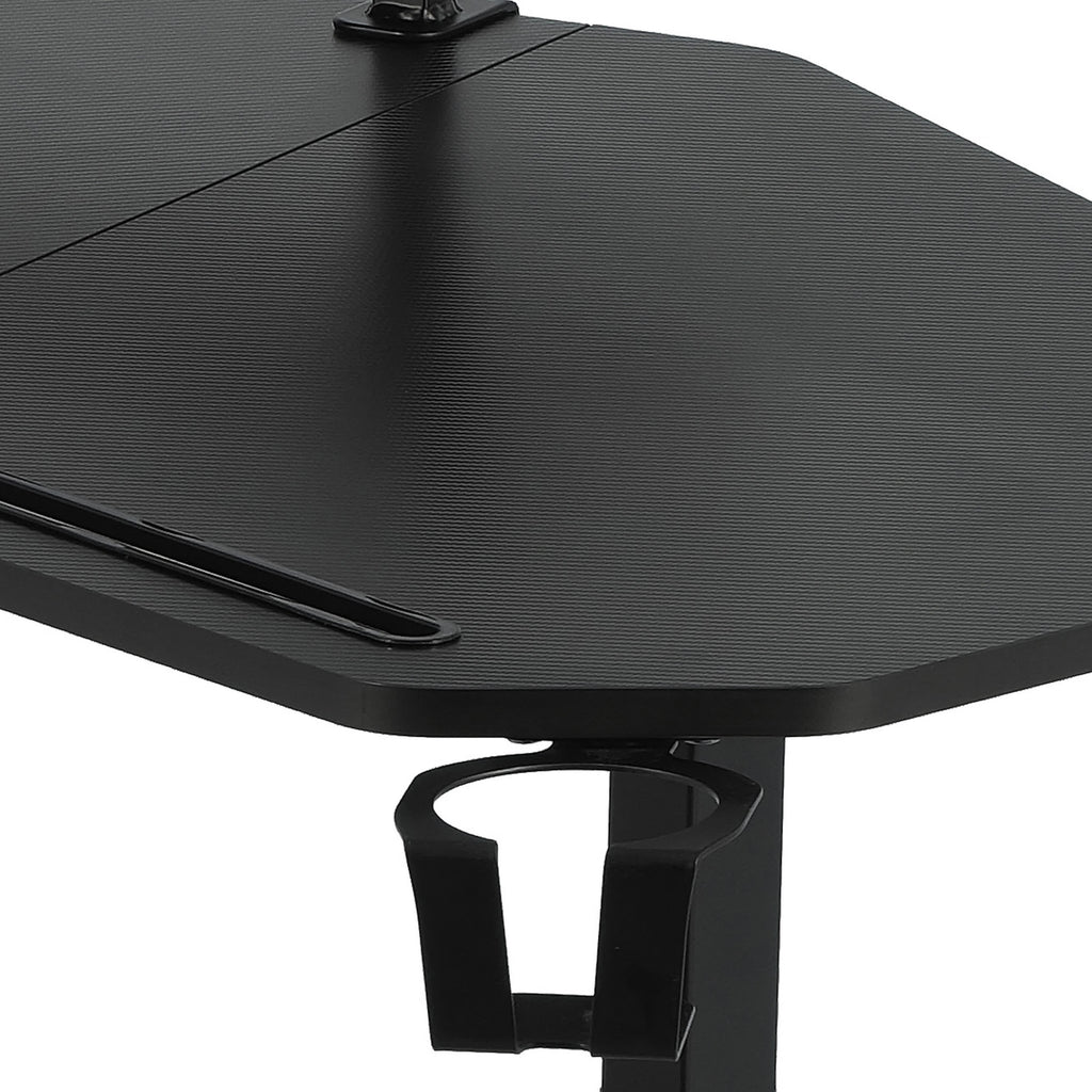 Modern Gaming Desk with Shelves & Accessory Holder - image 11