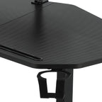 Modern Gaming Desk with Shelves & Accessory Holder - image 11