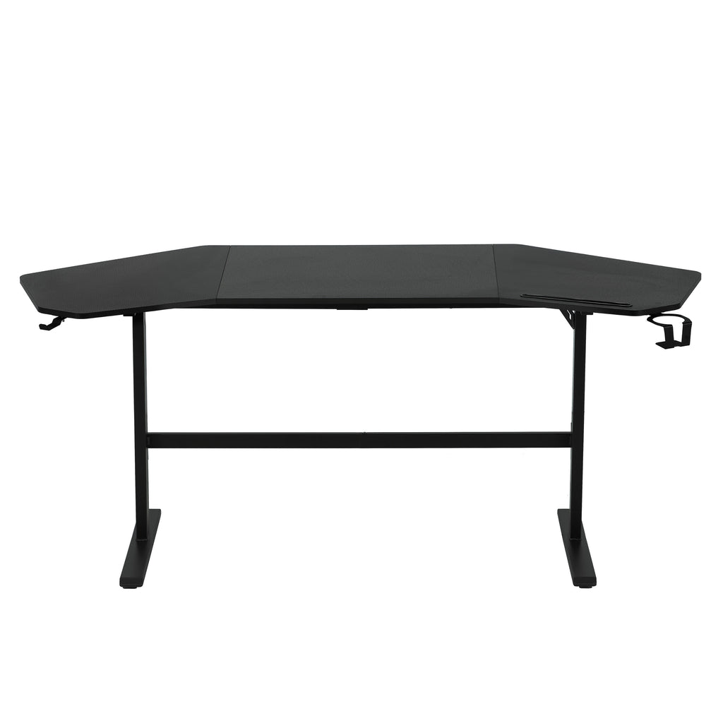 Modern Gaming Desk with Shelves & Accessory Holder - image 10