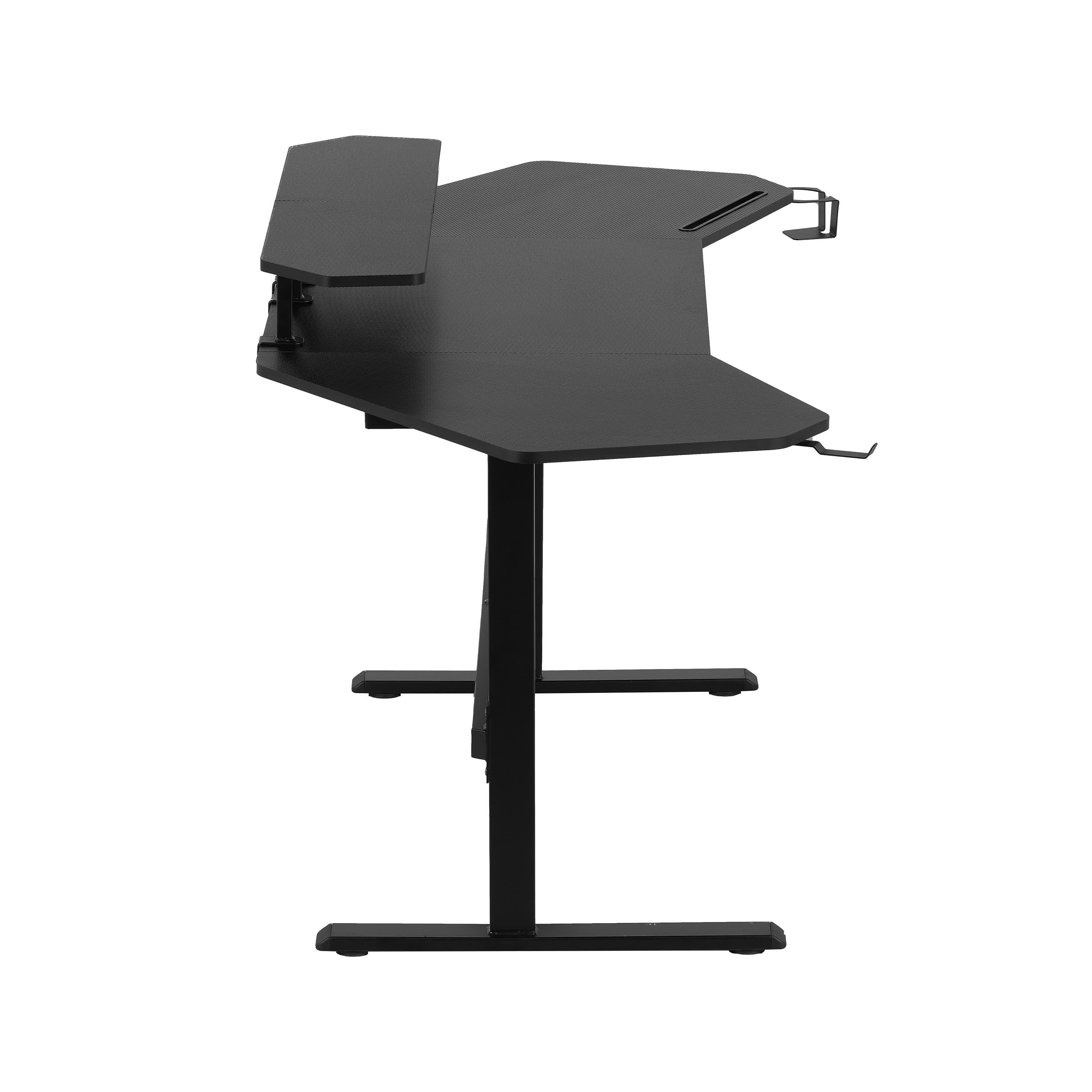 Modern Gaming Desk with Shelves & Accessory Holder - image 9