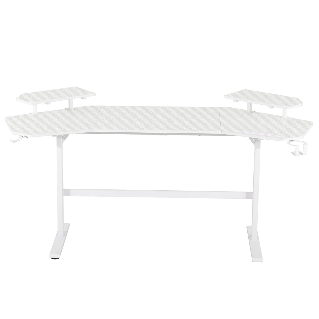 Modern Gaming Desk with Shelves & Accessory Holder - image 22