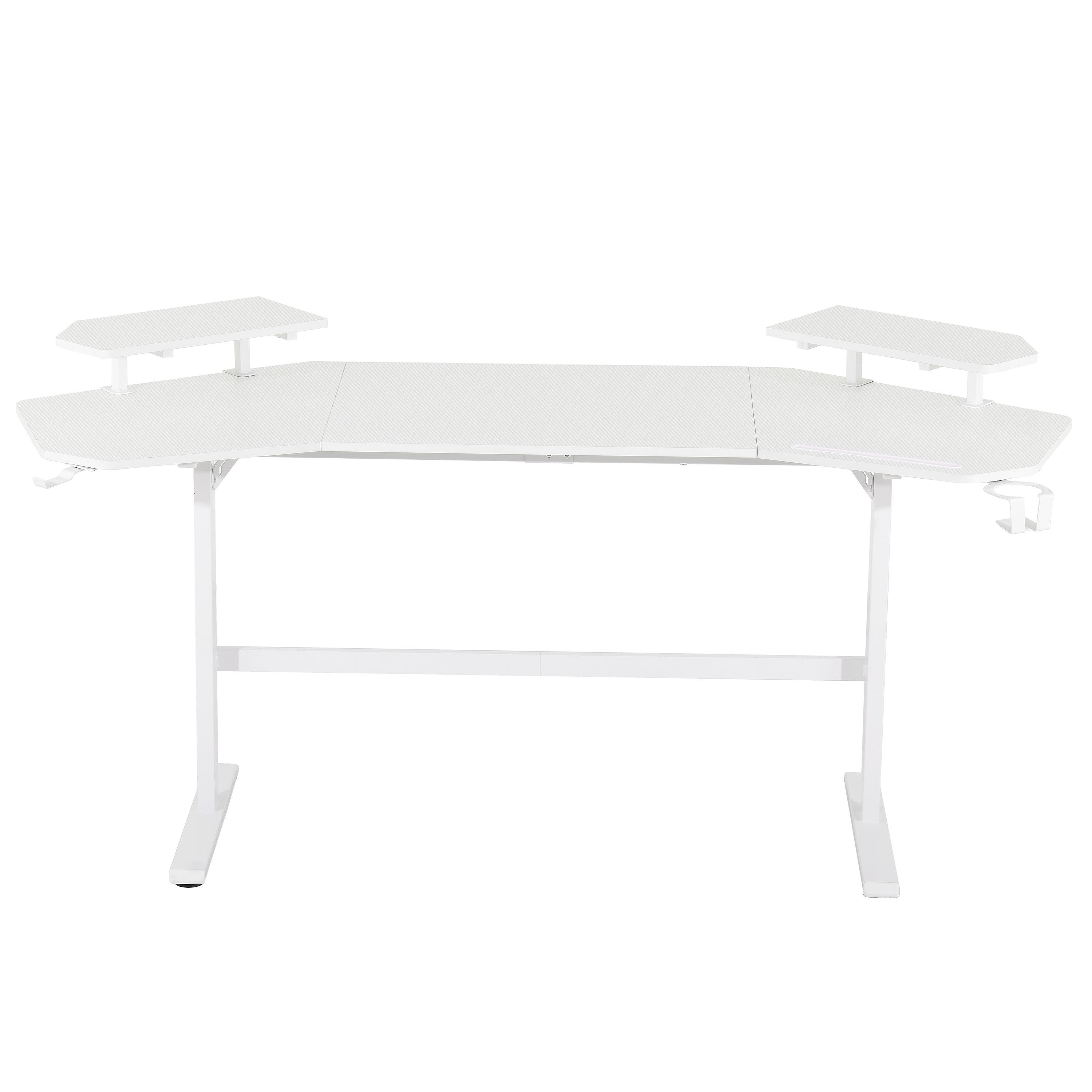 Modern Gaming Desk with Shelves & Accessory Holder - image 22