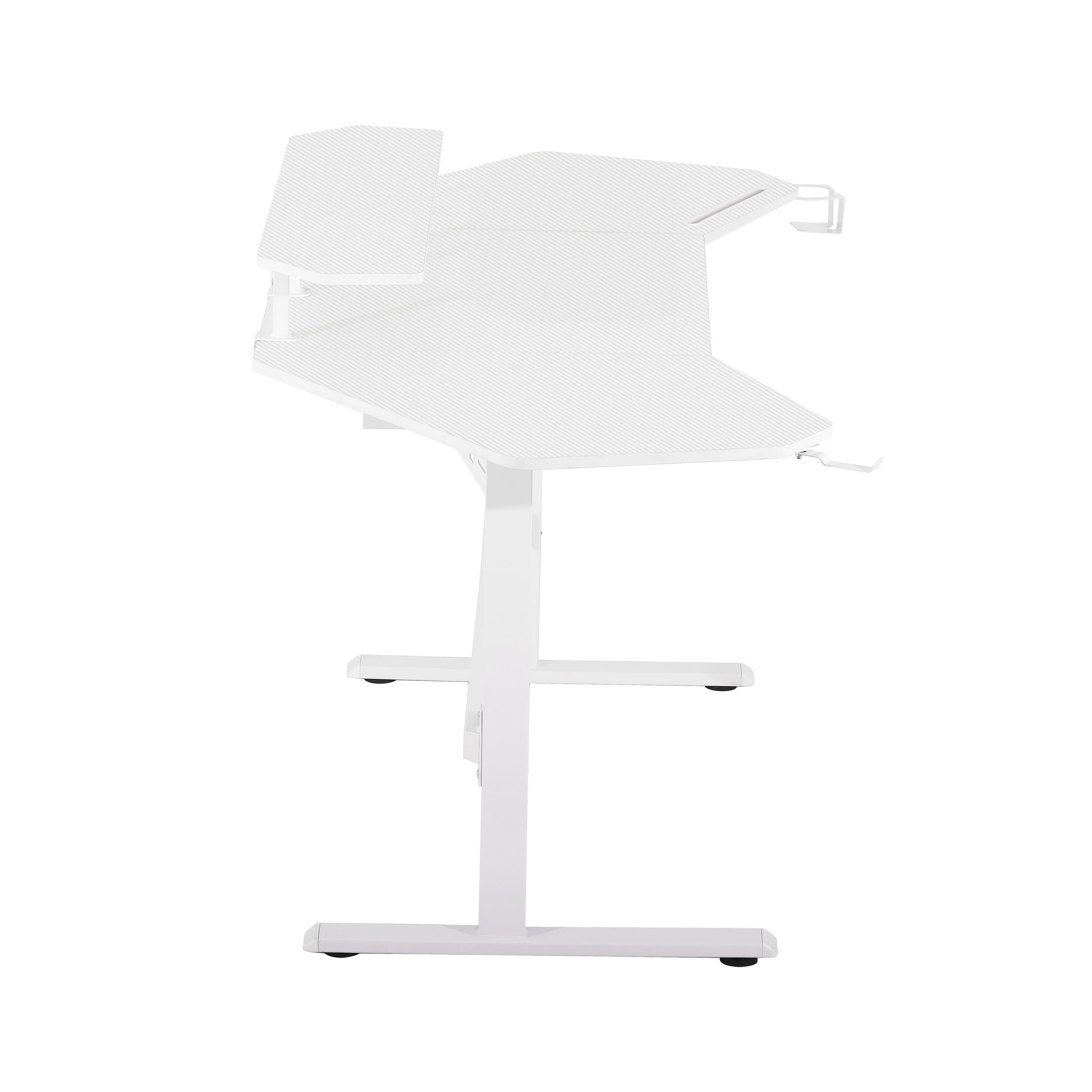 Modern Gaming Desk with Shelves & Accessory Holder - image 23