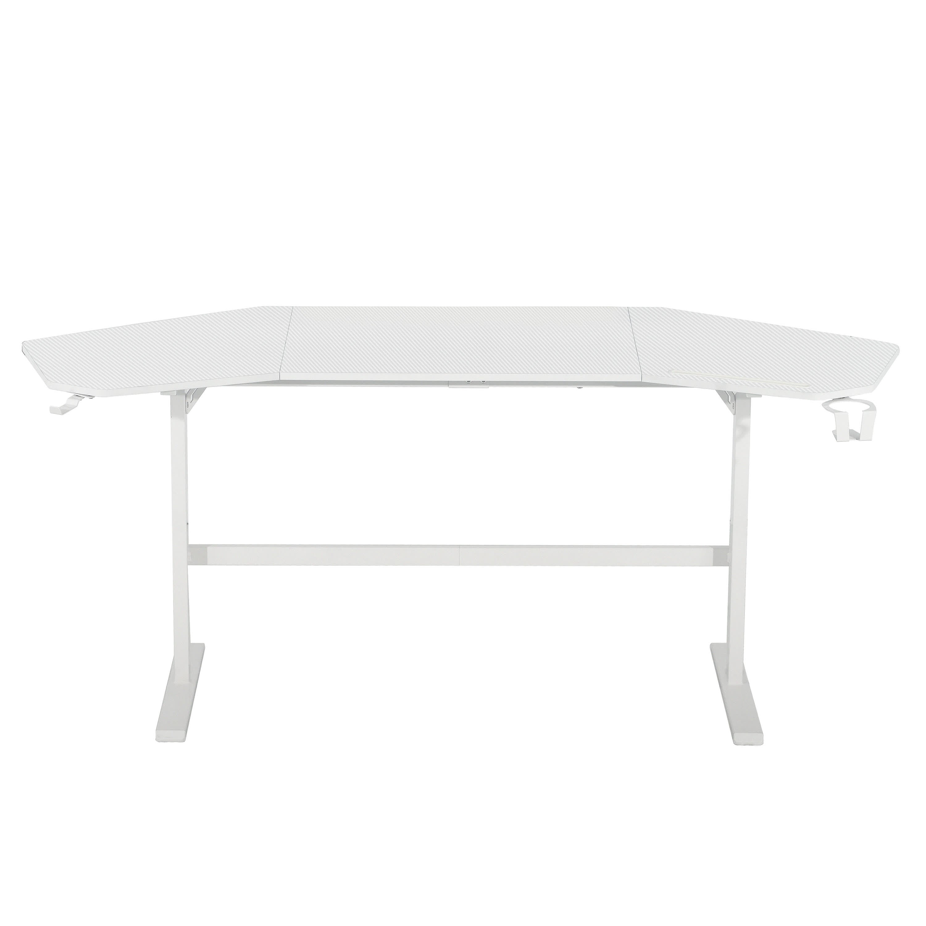 Modern Gaming Desk with Shelves & Accessory Holder - image 19