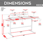 Modern Gaming Desk with Shelves & Accessory Holder - image 25