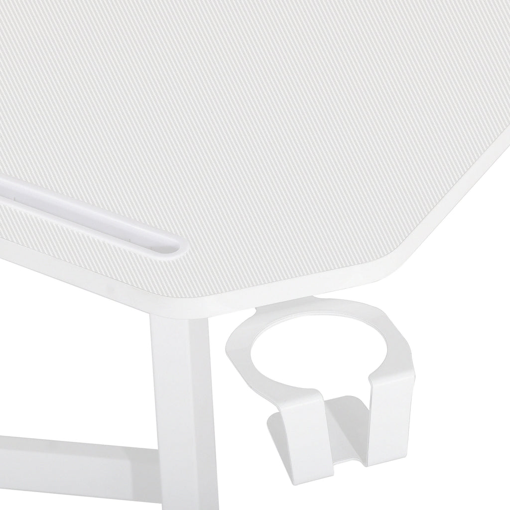Modern Gaming Desk with Shelves & Accessory Holder - image 24