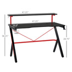 Elevated Monitor Shelf Gaming Desk - image 1