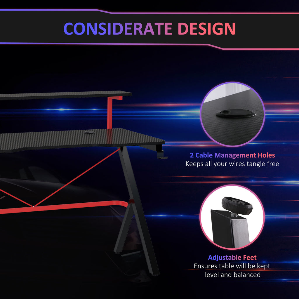 Elevated Monitor Shelf Gaming Desk - image 5