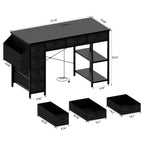 Modern Drawers Storage Computer Desk - image 1