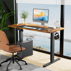 Wooden Height Adjustable Stand Up Desk - 62.90"L x 23.60"W x46.40"H - image 0