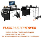 Computer Desk with Large Side Pocket - image 6