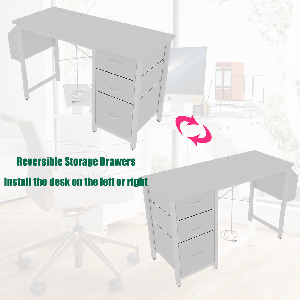 Modern Office Desk with Power Outlet - image 6